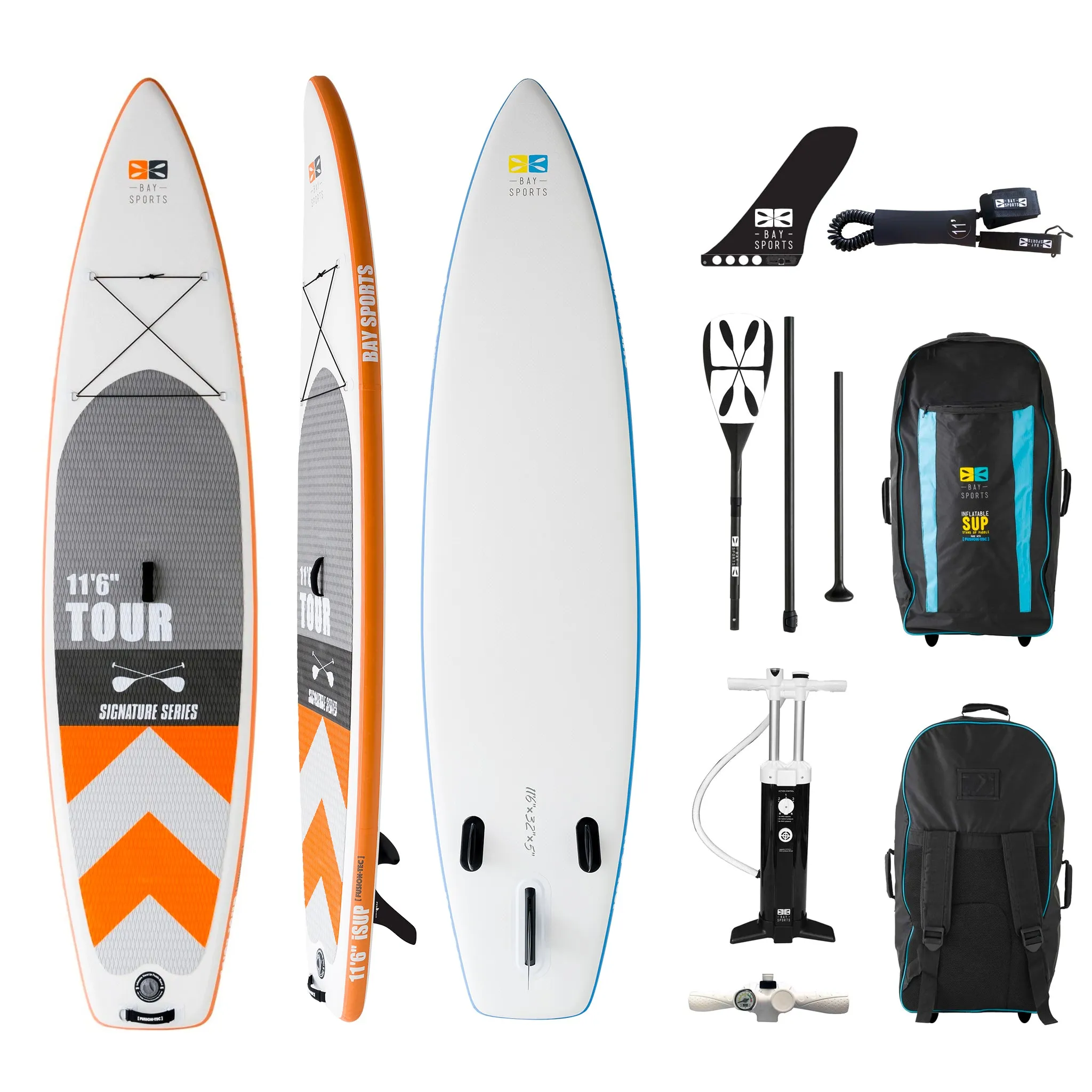11'6" Tour - Premium Inflatable Stand Up Paddle Board Package