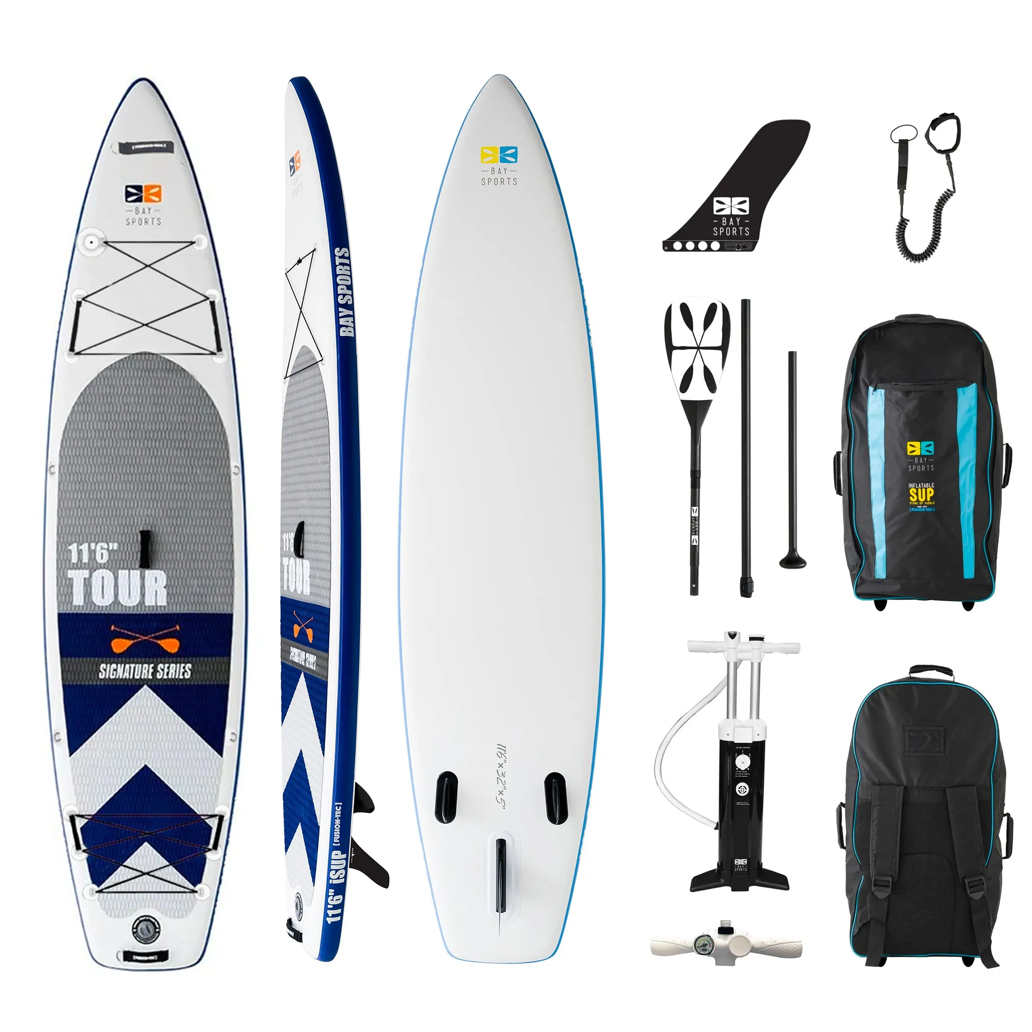 11'6" Tour - Premium Inflatable Stand Up Paddle Board Package