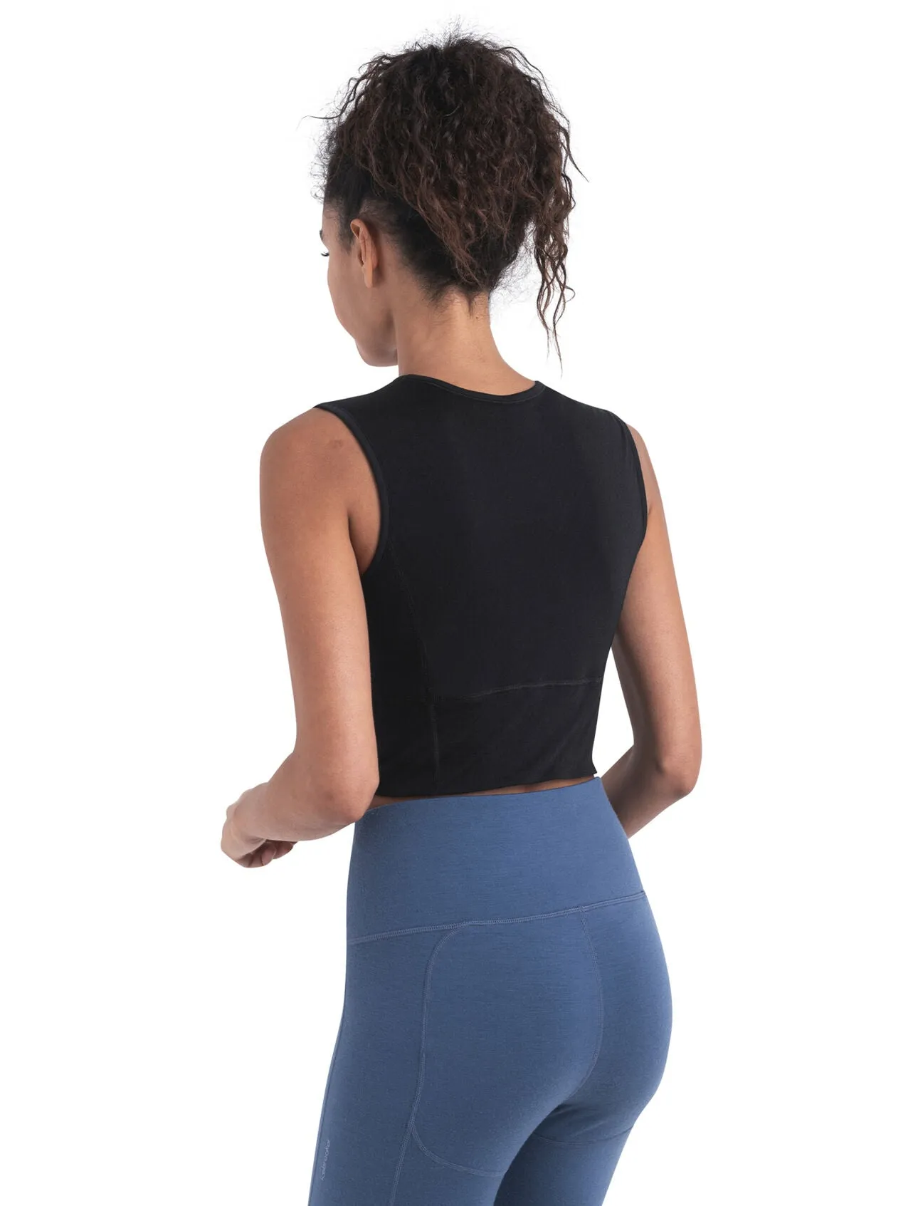 125 ZoneKnit™ Merino Blend Energy Wind Cropped Bra-Tank (Women's) - IB0A56XT - Past Season