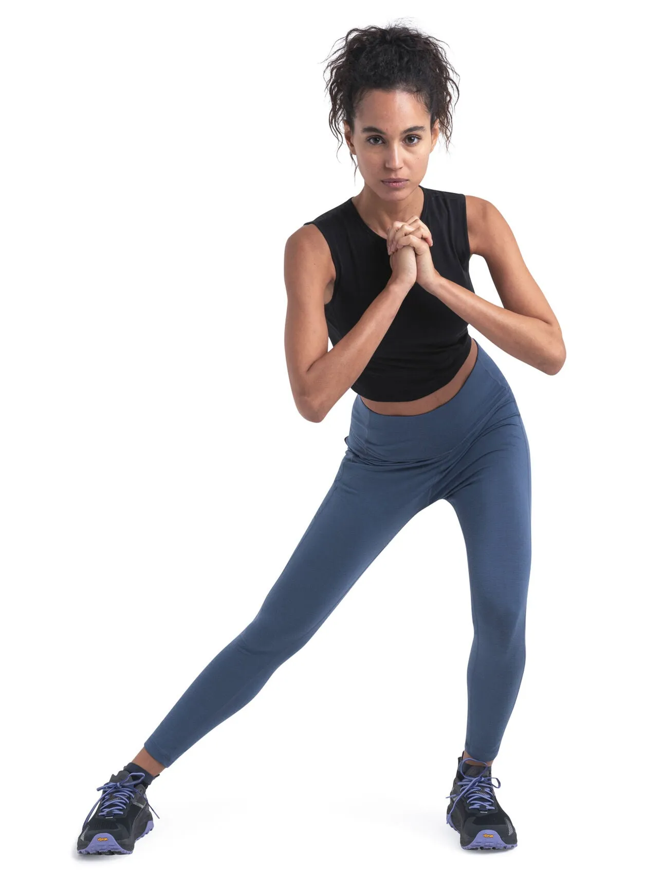 125 ZoneKnit™ Merino Blend Energy Wind Cropped Bra-Tank (Women's) - IB0A56XT - Past Season
