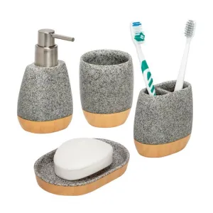 4PCS SPECKLED BATH ACCESSORY SET