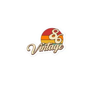 86 - Vintage Sunset 1986 Vinyl Stickers