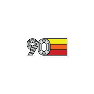 90 - 1990 Retro Tri- Line Decal Decoration Bubble-free Vinyl stickers