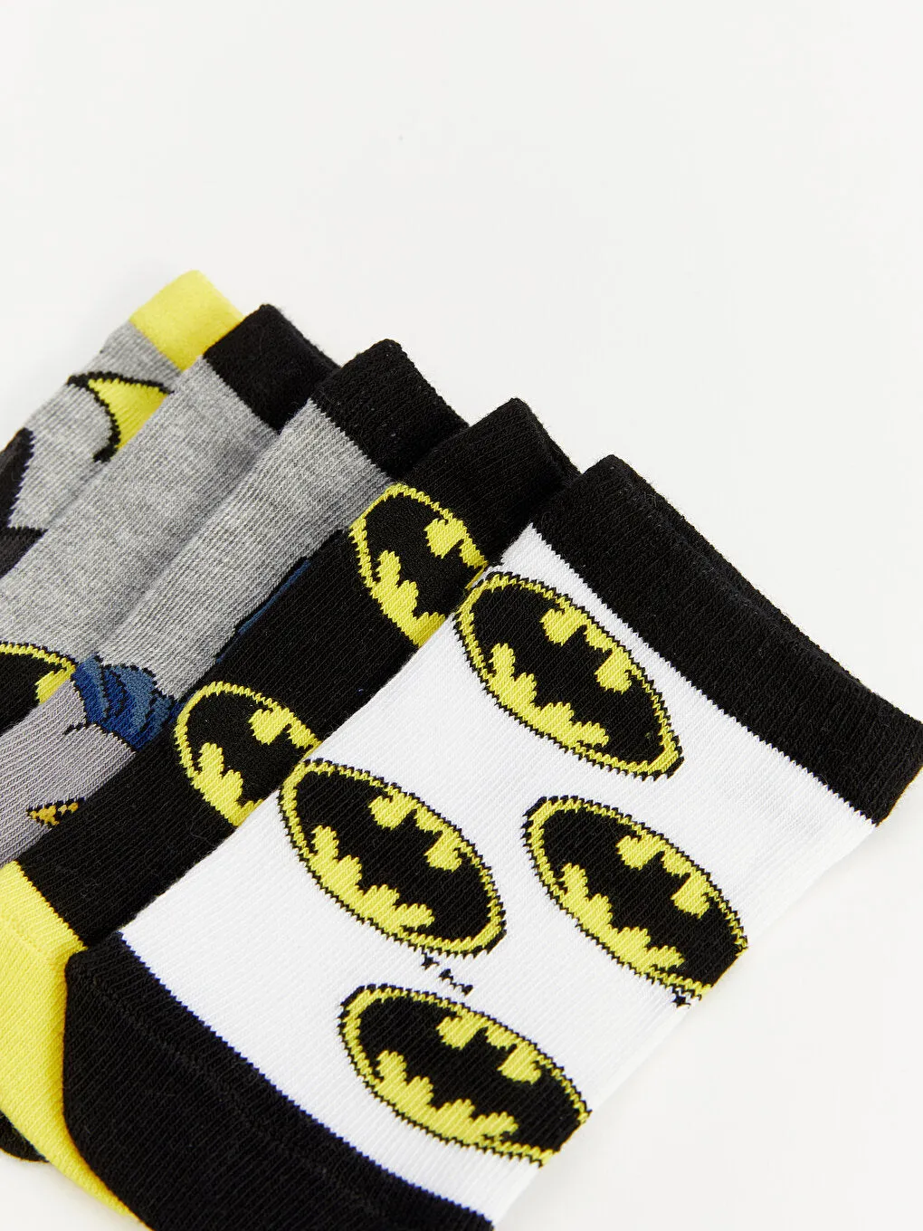 Batman Patterned Boy Booties Socks 5-pack