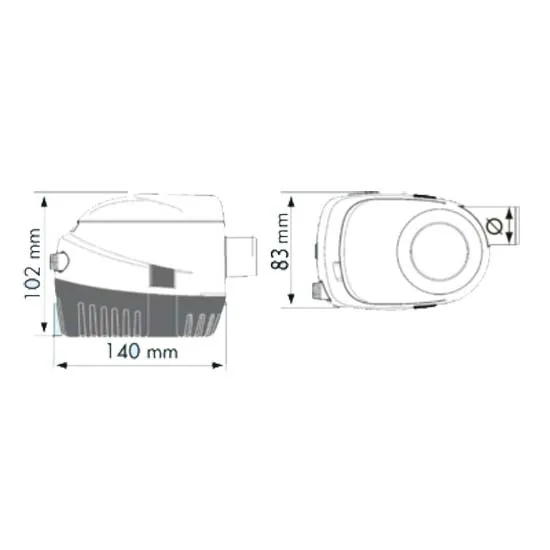 Bilge Pump ATTWOOD SAHARA S500 Automatic 12v 19mm 500GPH Outboard Boat Rib