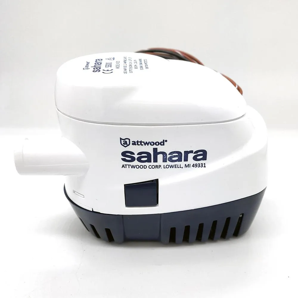 Bilge Pump ATTWOOD SAHARA S500 Automatic 12v 19mm 500GPH Outboard Boat Rib