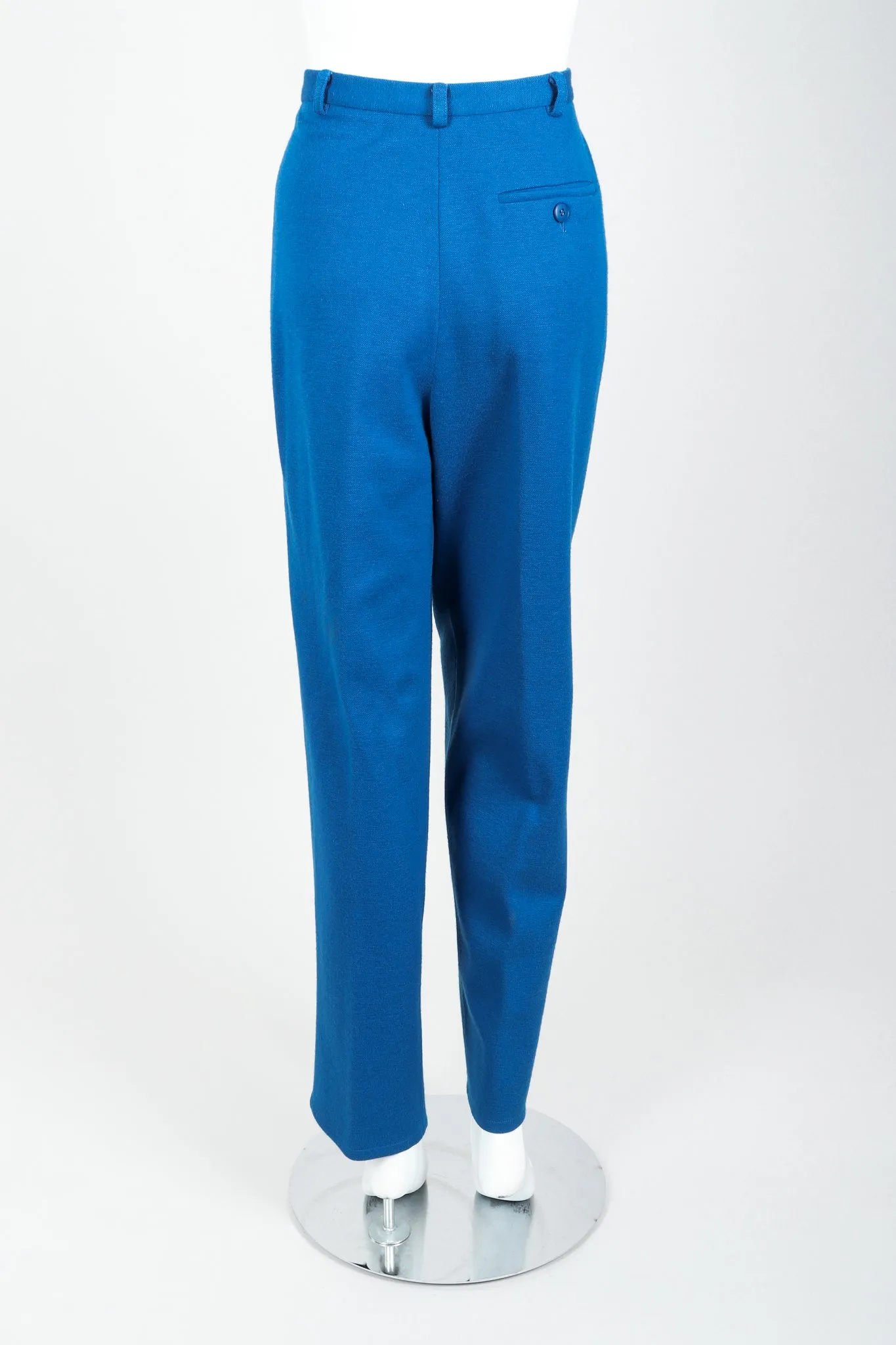 Blue Knit Longline Cardigan & Pant Set