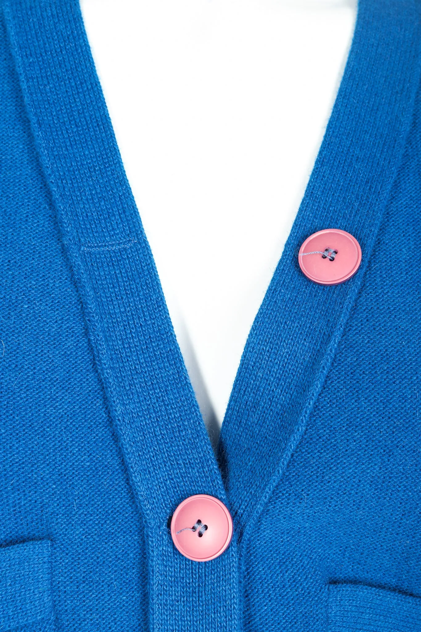 Blue Knit Longline Cardigan & Pant Set