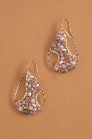 Blushing Woven Curve Earrings