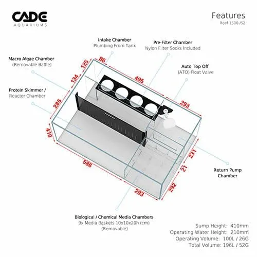 Cade Pro Reef S2 1500 (PR1500) - Black
