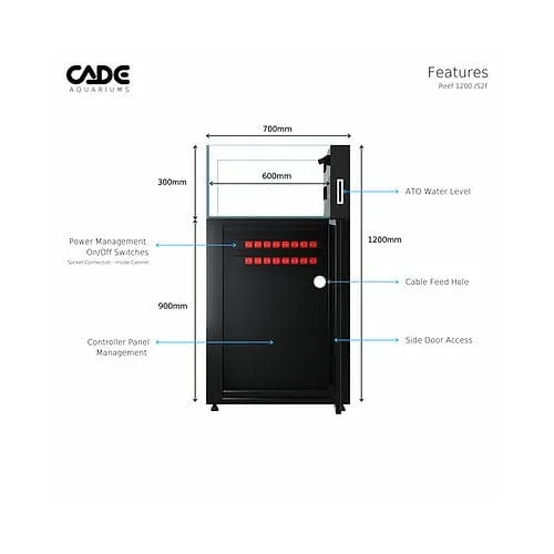 Cade Reef Frag S2 1200 (F1200) - Black