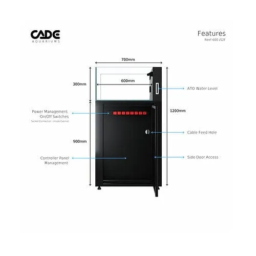 Cade Reef Frag S2 600 (F600) - Black
