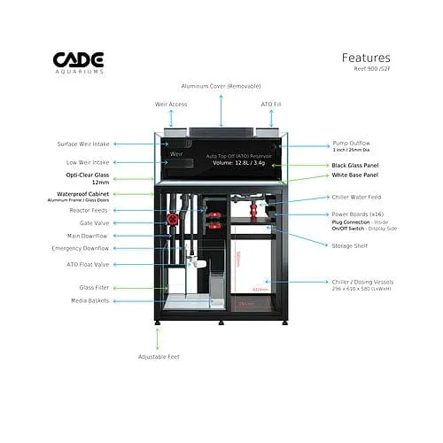 Cade Reef Frag S2 900 (F900) - Black