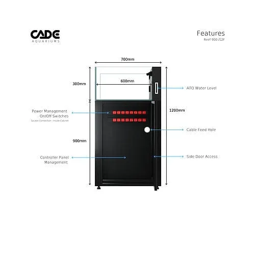 Cade Reef Frag S2 900 (F900) - Black