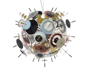Confetti Glass Pendant Light - Plum  