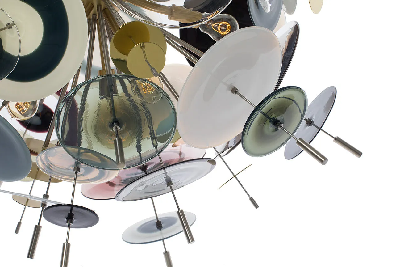 Confetti Glass Pendant Light - Plum  