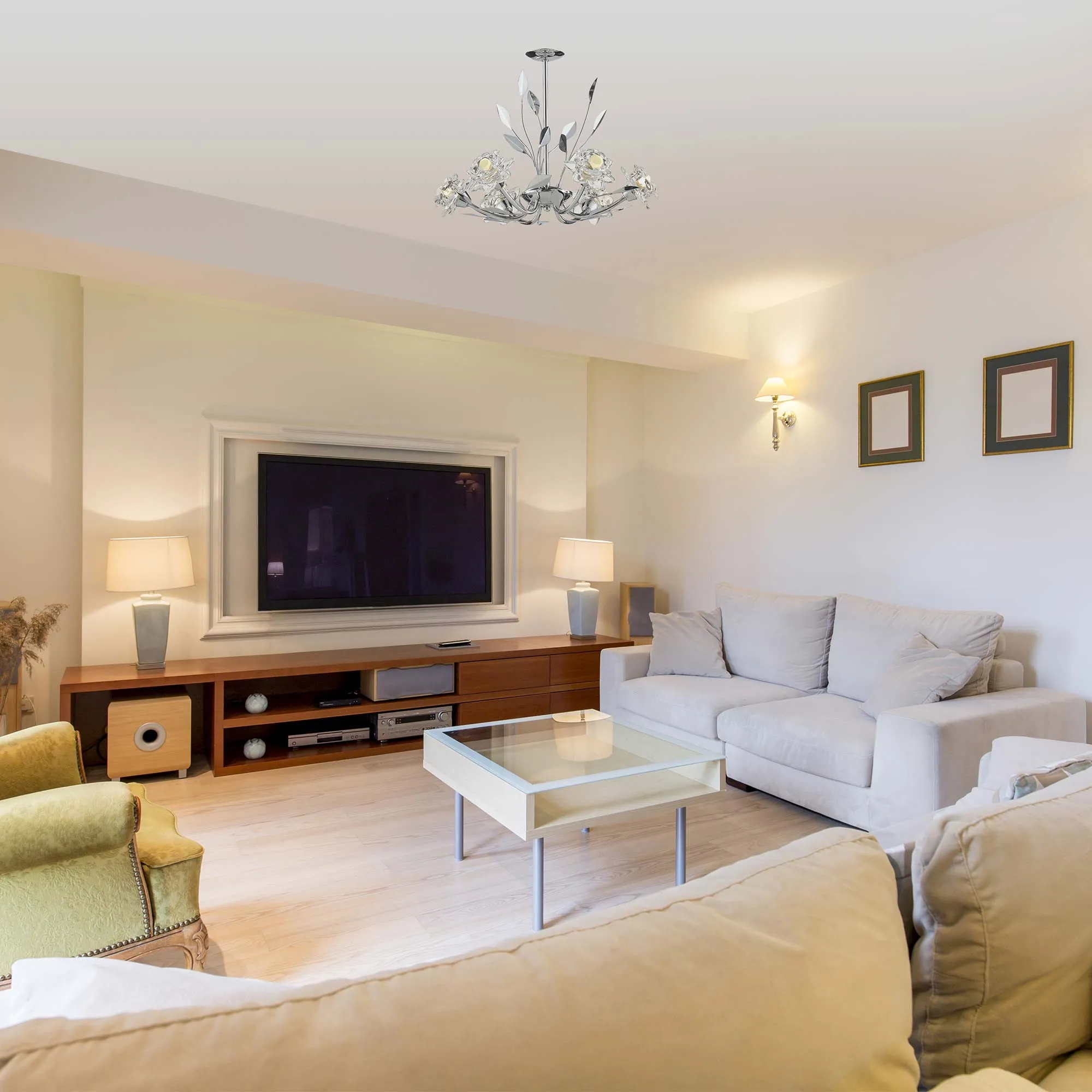 Covent Garden 5, 6 and 8 Arm Pendant LED Light