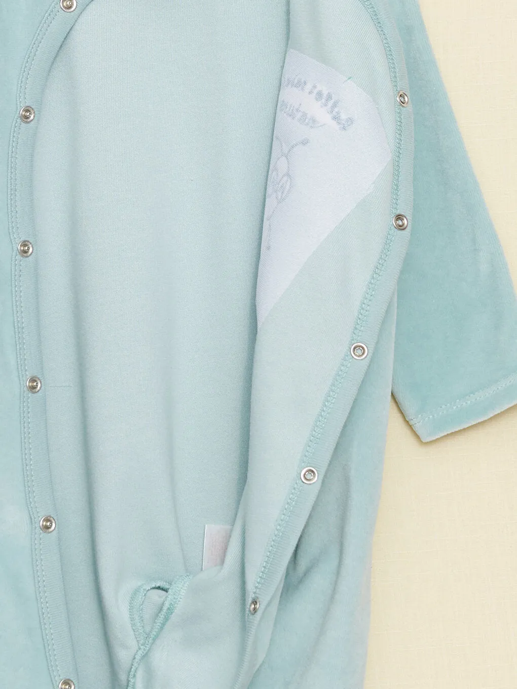 Crew Neck Long Sleeve Embroidered Organic Cotton Baby Boy Jumpsuit