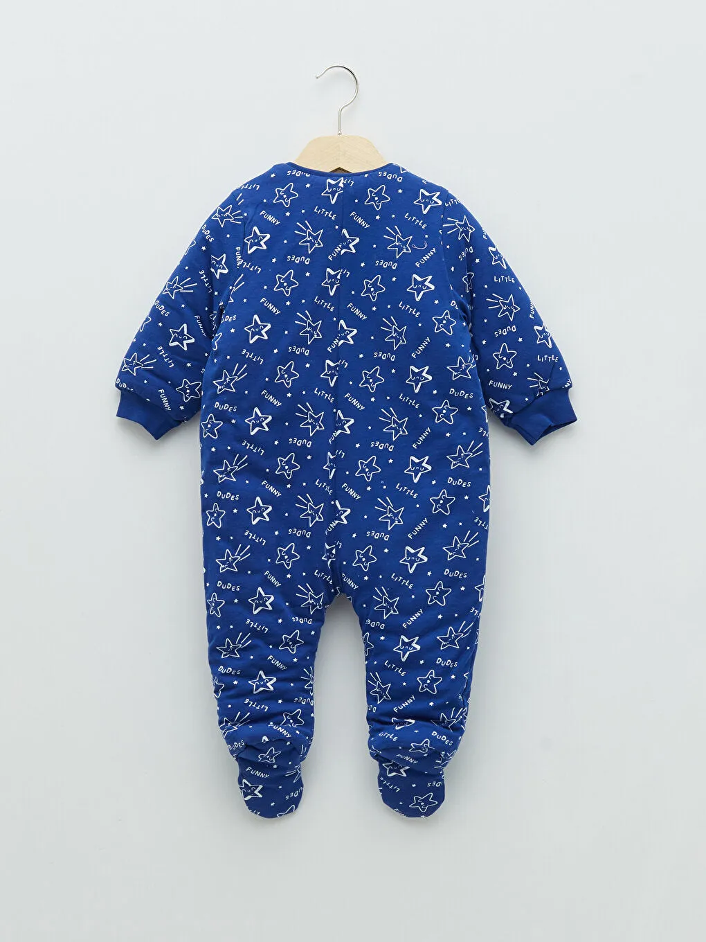 Crew Neck Long Sleeve Printed Baby Boy Sleeping Bag