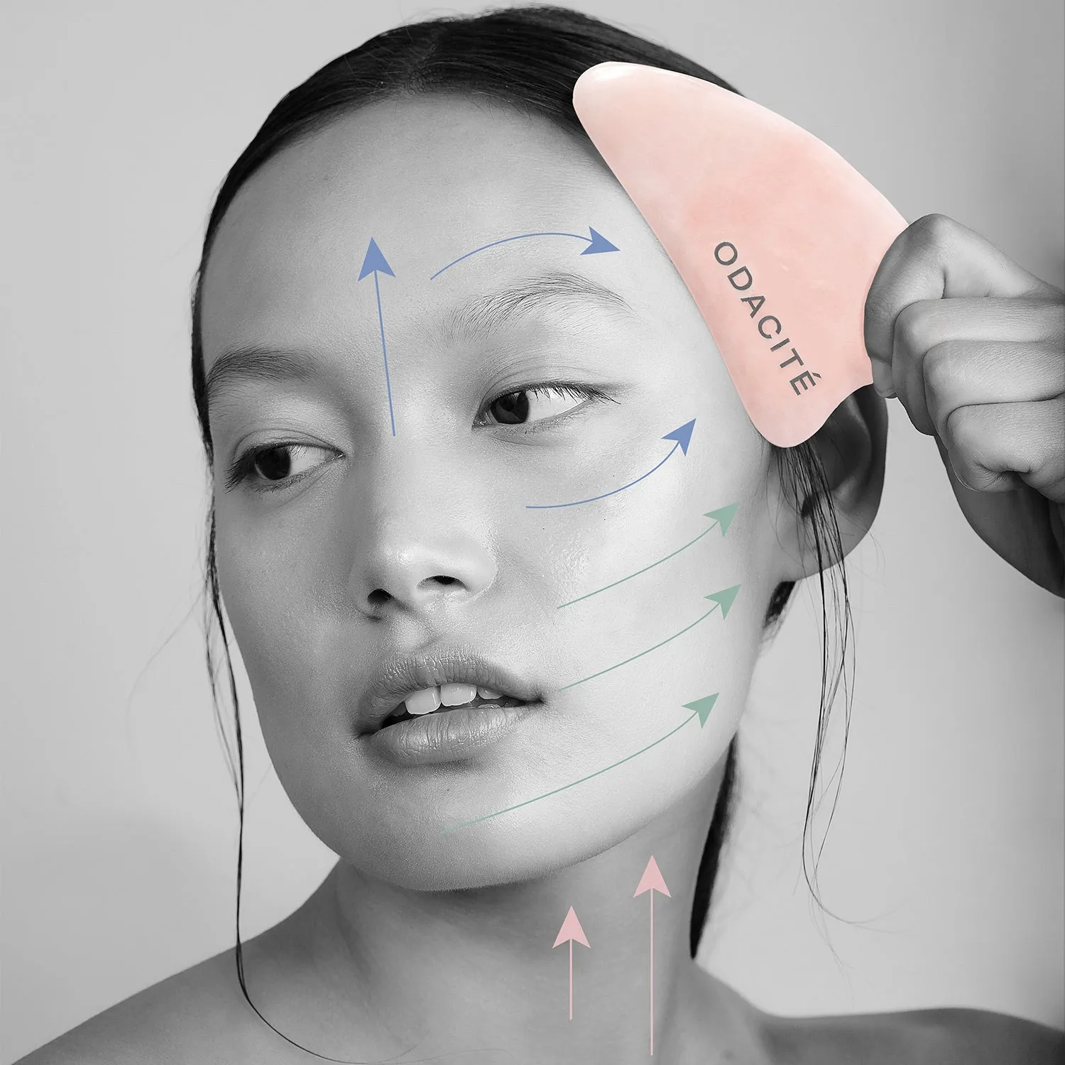 Crystal Contour • Rose Quartz • Gua Sha
