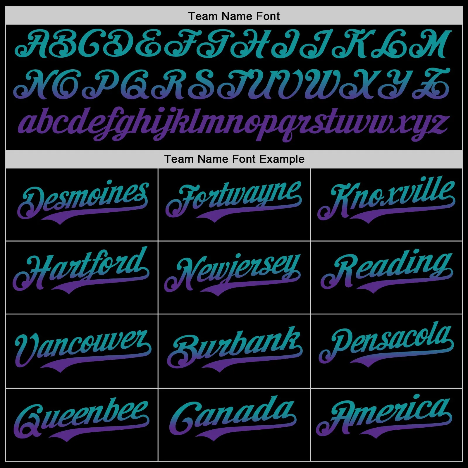 Custom Black Teal-Purple Authentic Fade Fashion Baseball Jersey