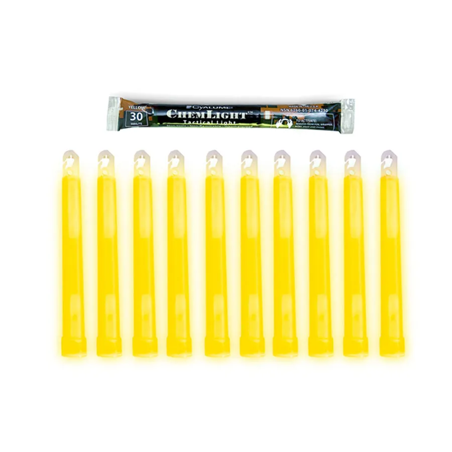 Cyalume ChemLight 6'' 10 Pack