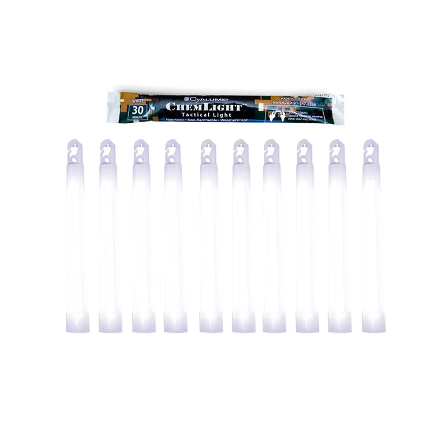 Cyalume ChemLight 6'' 10 Pack