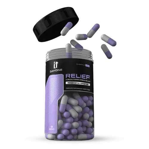 Day One Relief - Premium Cortisol Support Aid 120 Caps