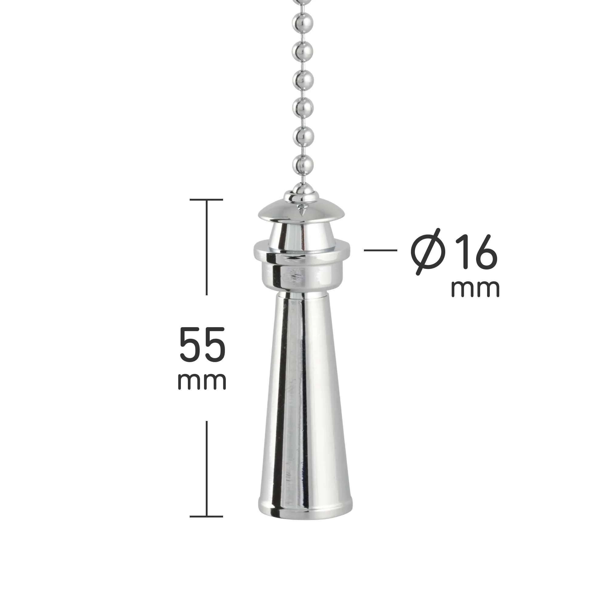ElekTek Light Pull Chain Lighthouse With 80cm Matching Chain