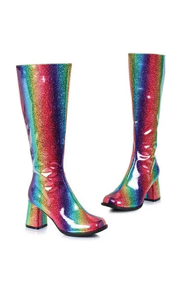 Ellie 300-SUMMER 3" Knee High Rainbow Boots W/Zipper