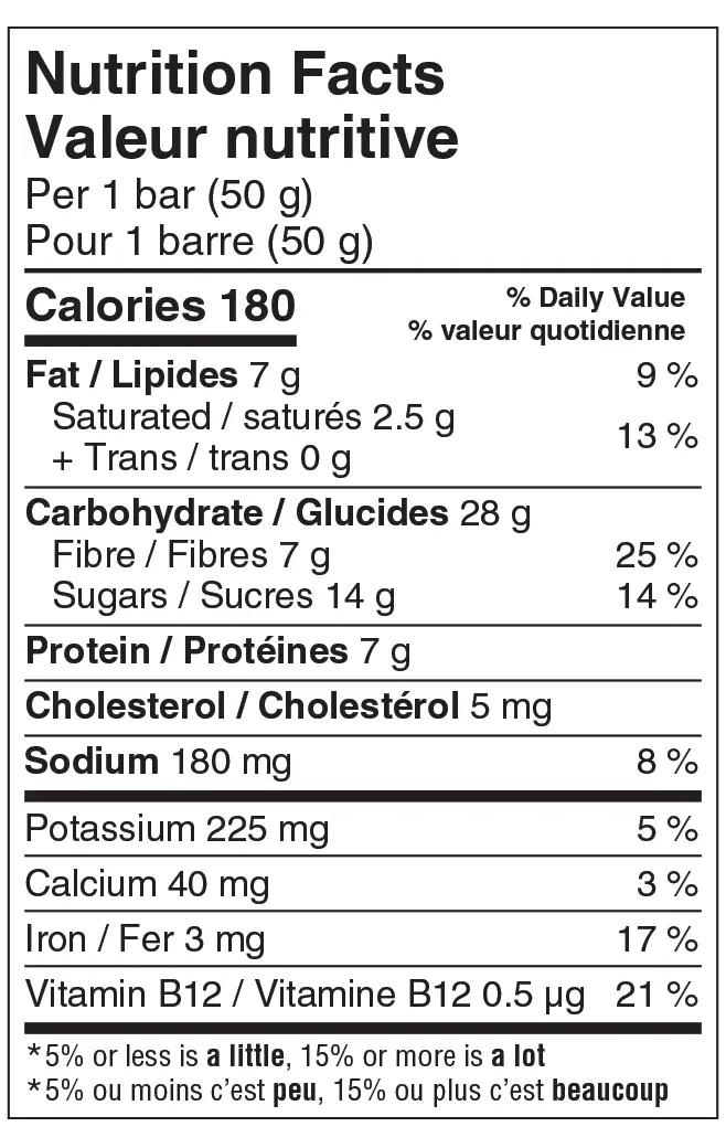 Energy Bar - Banana & Chocolate