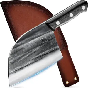 ENOKING Meat Cleaver Knife (6.7" Handmade)