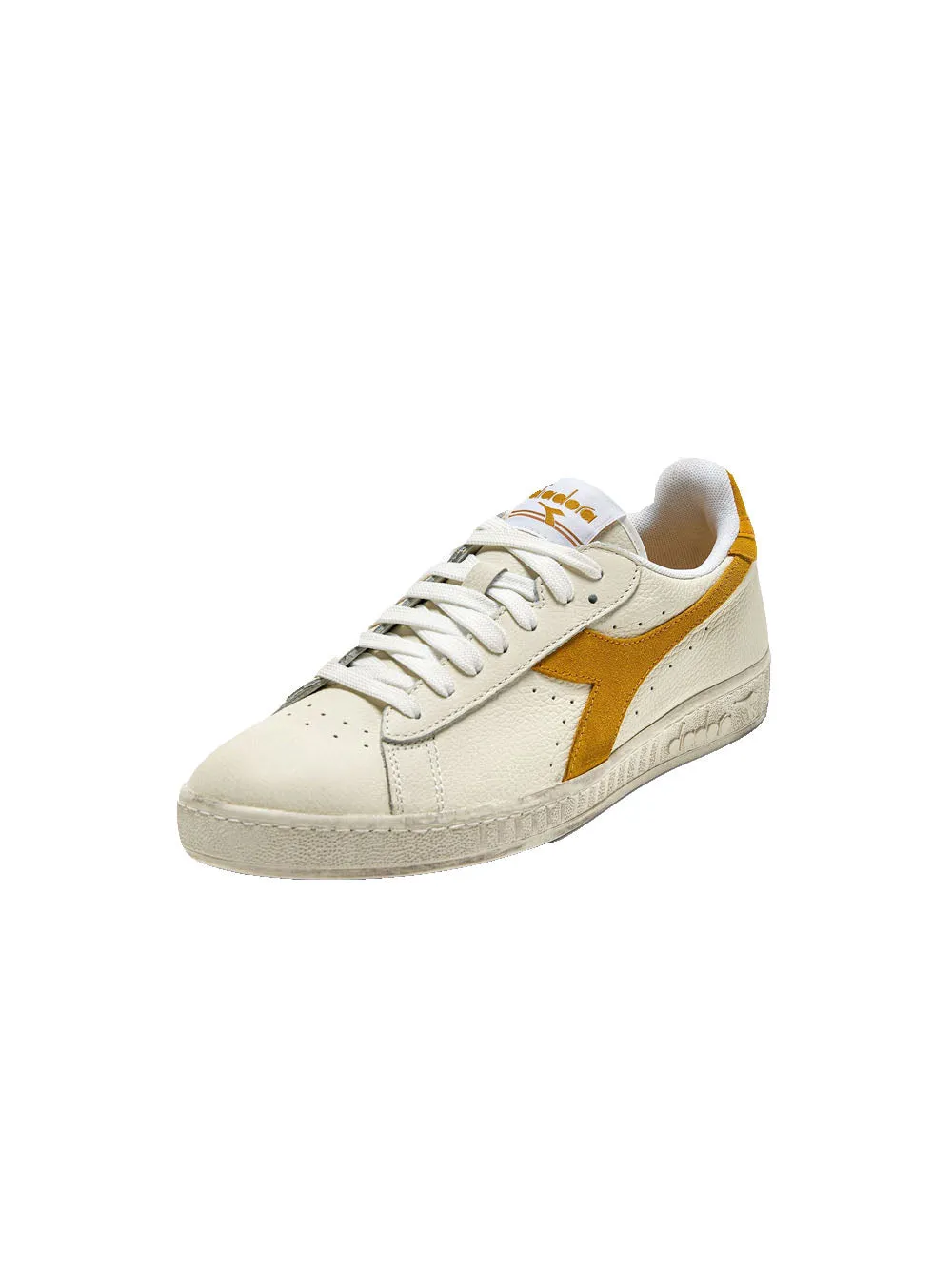 Game L Low Waxed Suede Pop - White/Calendula