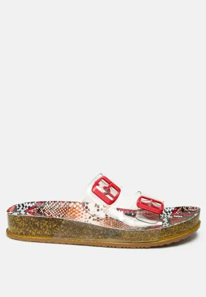 Gelato Transparent Double Strap Flats