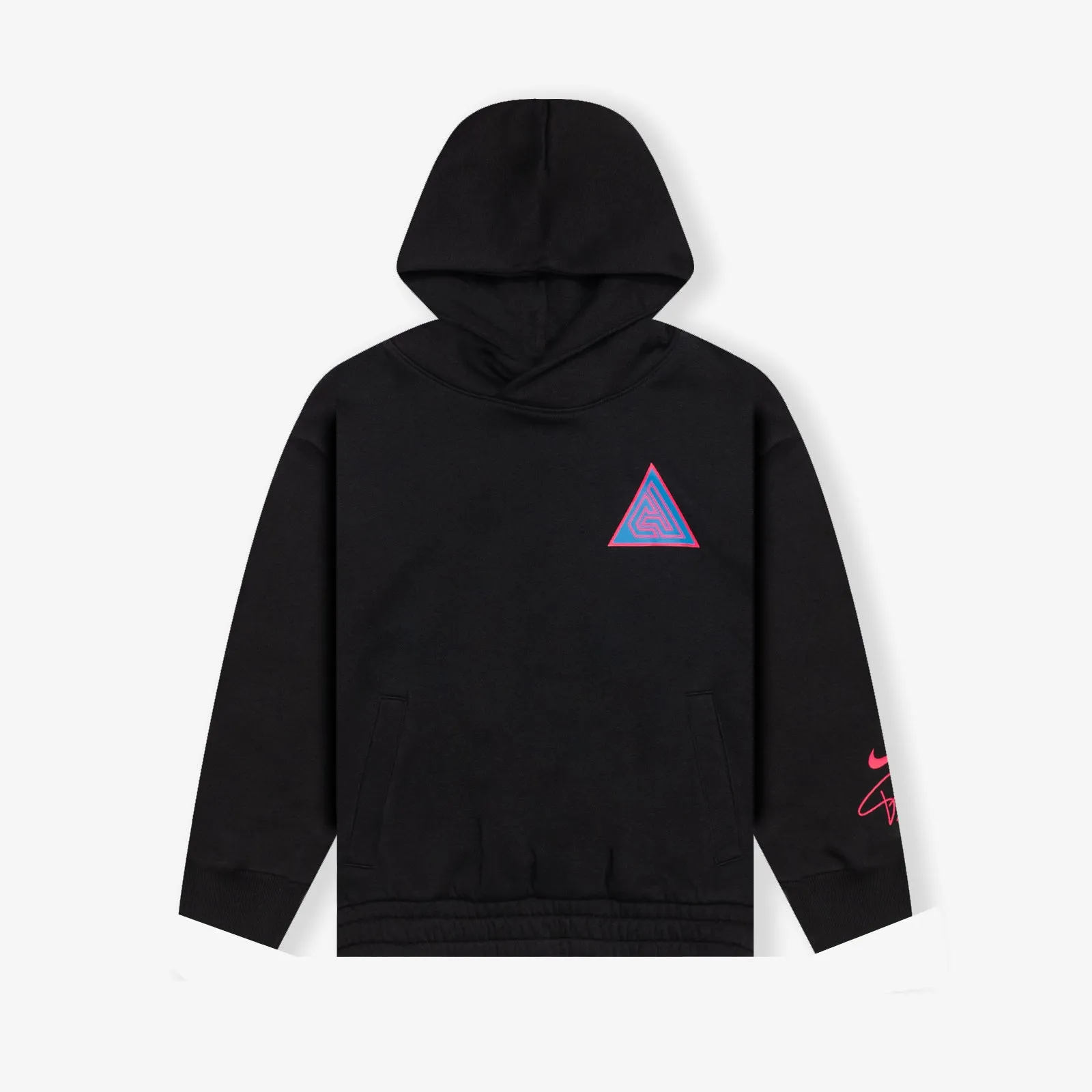 Giannis Logo Fleece Pullover Youth Hoodie - Black