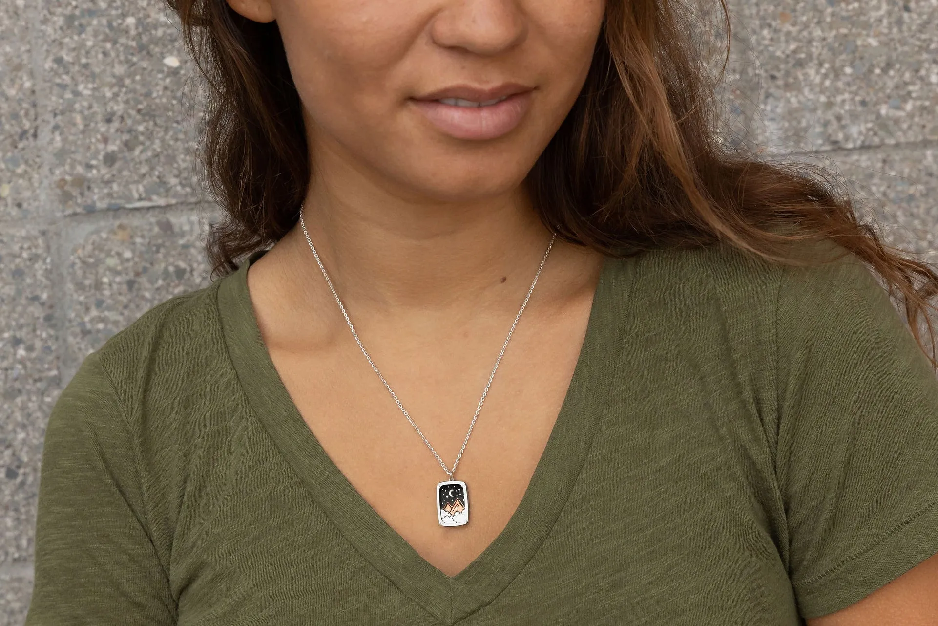 Golden Mountains Layered Necklace