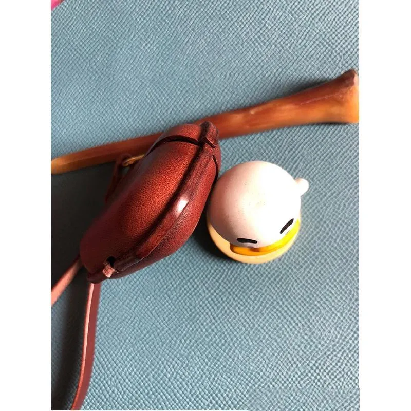 Handmade Brown Leather AirPods Pro Case with Wristlet Strap Leather AirPods Case Airpod Case Cover