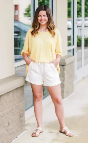 Hello Boyfriend Tee in Dusty Banana