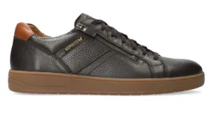 'HENRIK' men's lace-zip sneaker - Brown