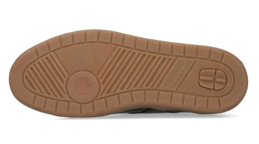 'HENRIK' men's lace-zip sneaker - Brown