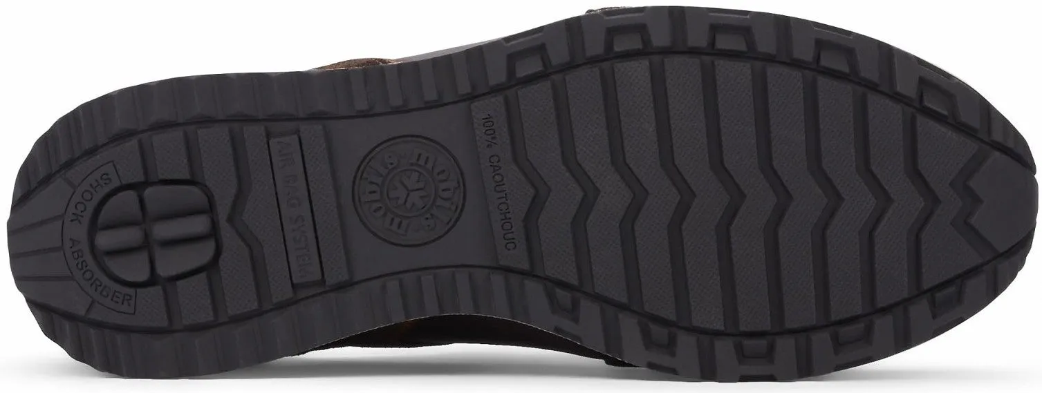 HERVE' men's ergonomic wide fit (H) sneaker - Brown