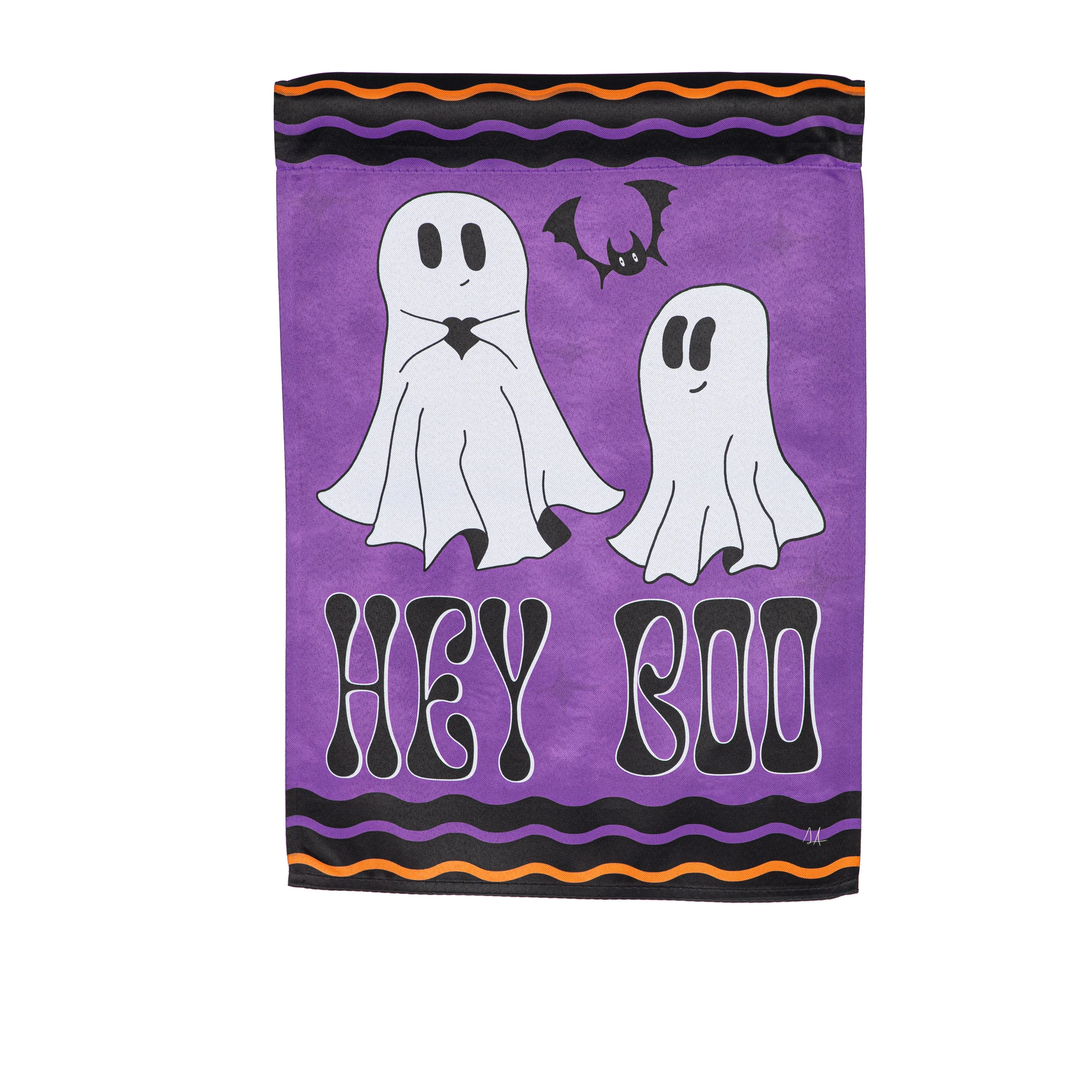 Hey Boo Suede Garden Flag,14s12377