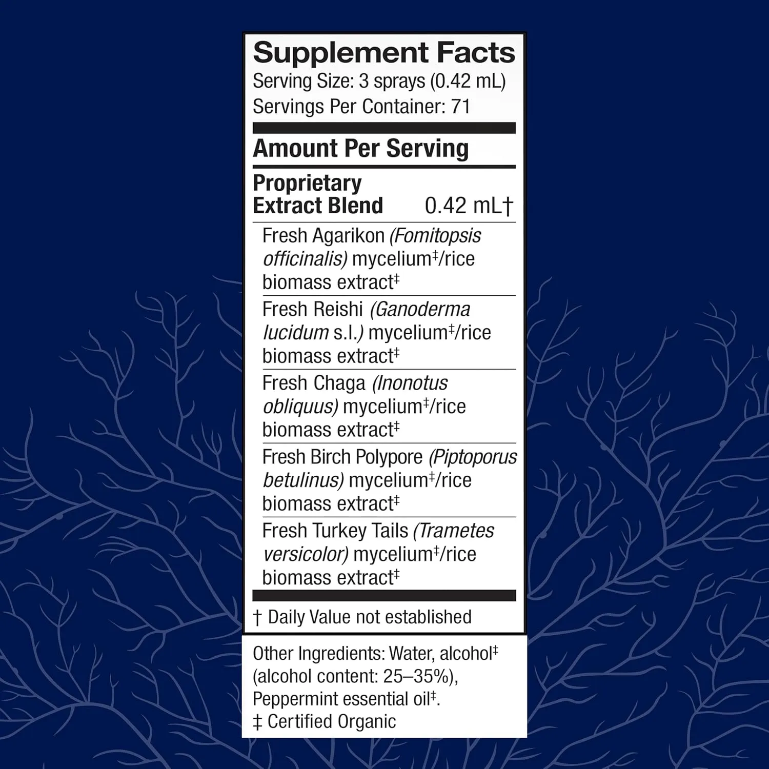 Host Defense MycoShield Throat Spray - Immune Health Support - Dietary Mushroom Supplement with Chaga, Reishi, Turkey Tail & More - On-The-Go Immune Support - Peppermint, 1 fl oz (71 Servings)*