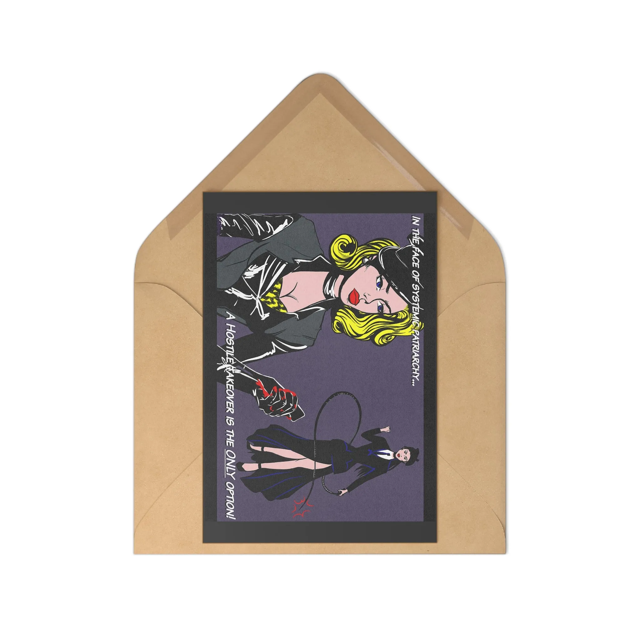 Hostile Take Over Postcards Set (7 Cards & 7 Envelopes)