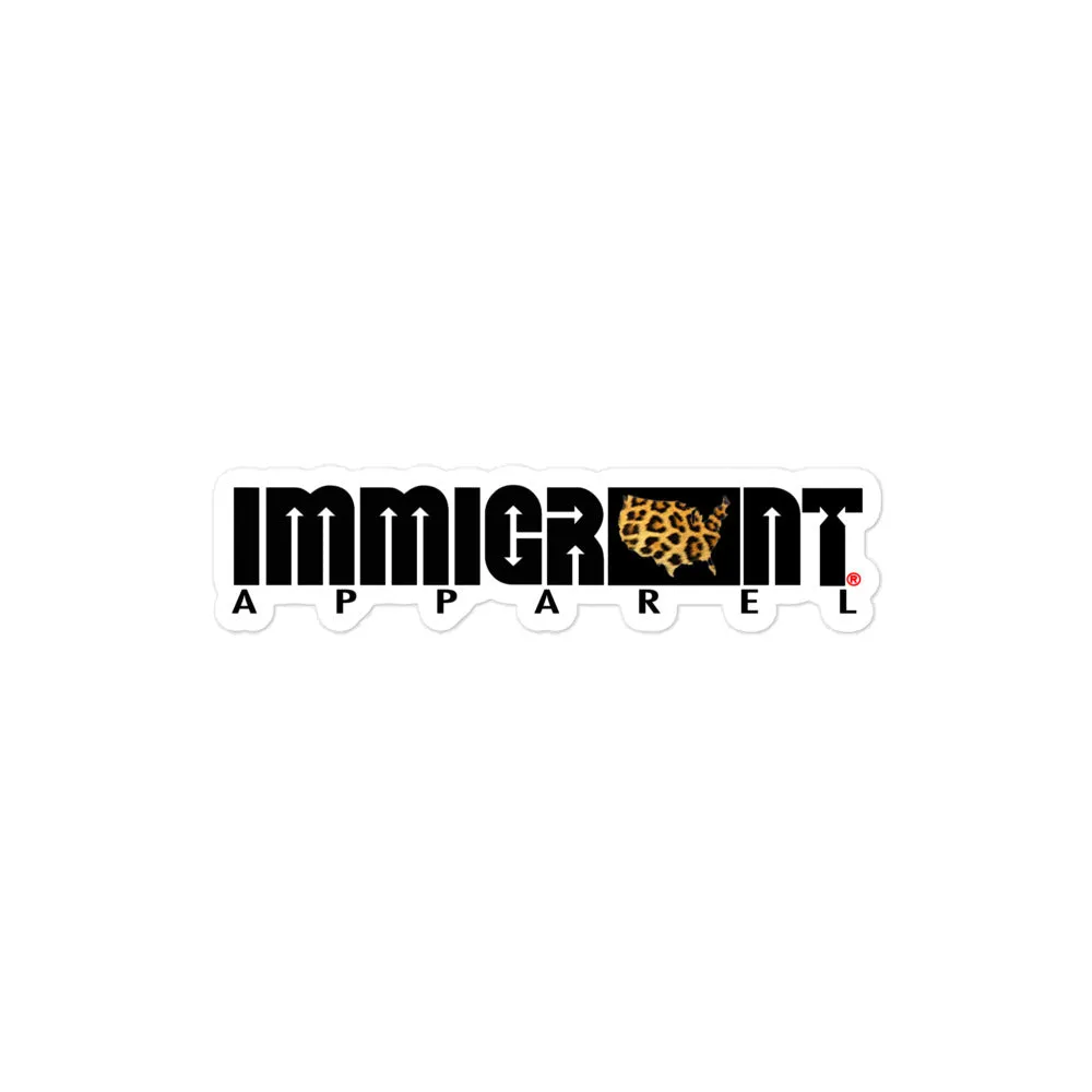 Immigrant Apparel Bubble Sticker