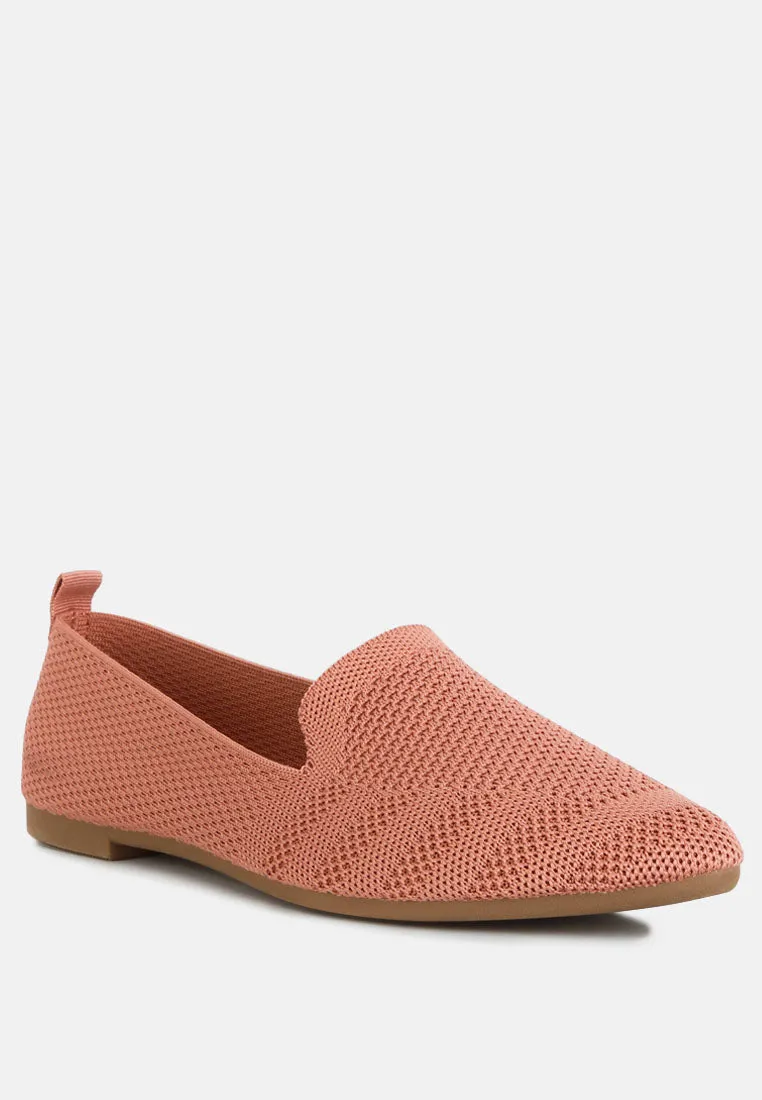 Knit Textile Solid Flats By RUW