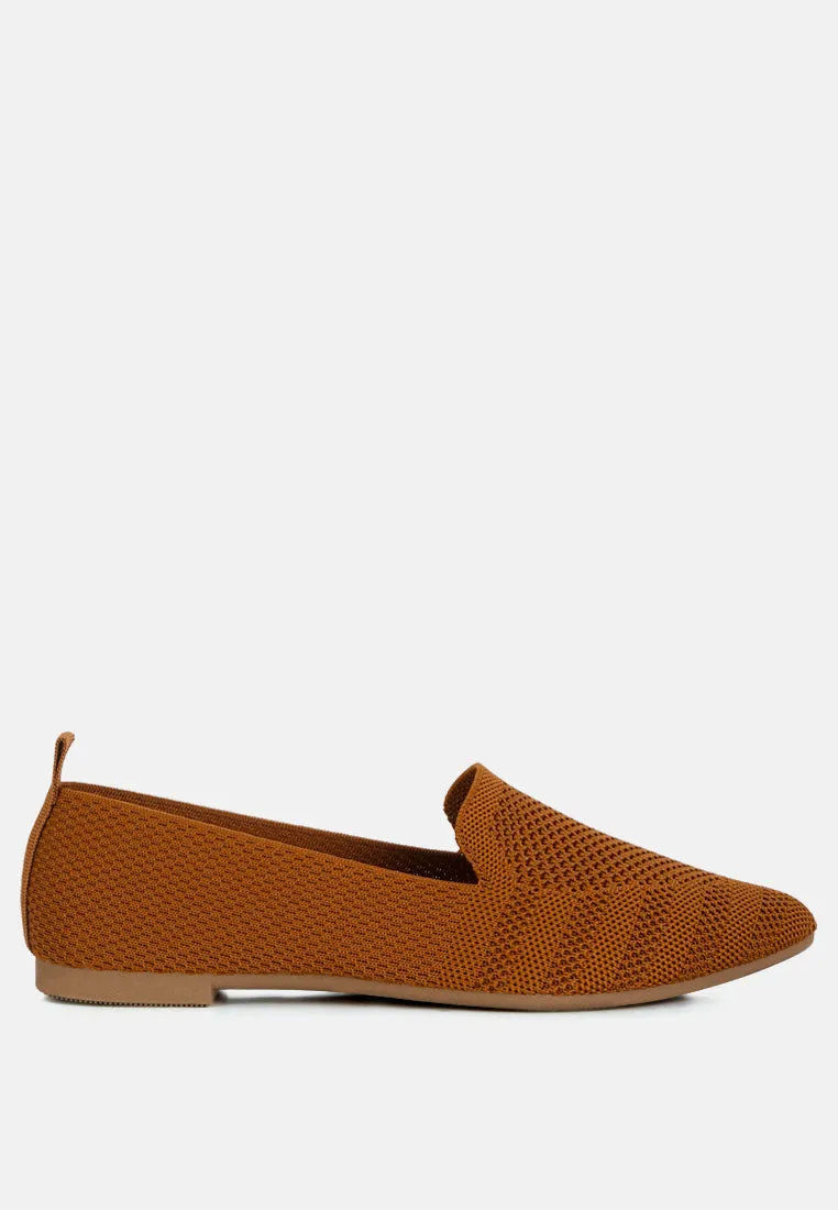 Knit Textile Solid Flats By RUW