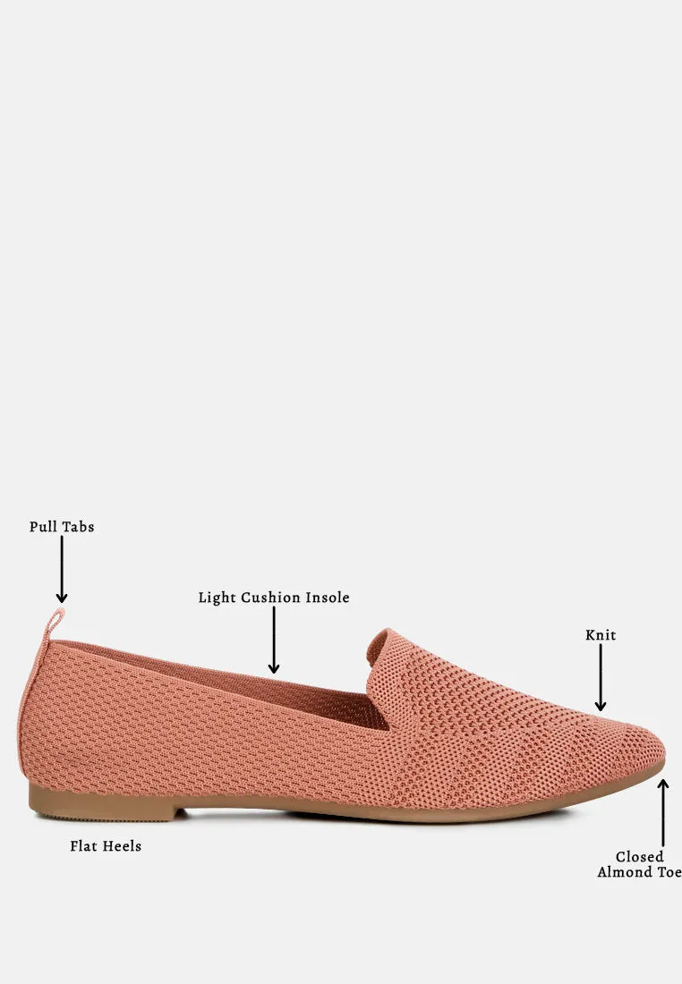 Knit Textile Solid Flats By RUW