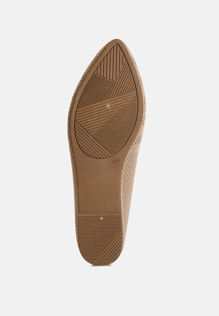 Knit Textile Solid Flats By RUW