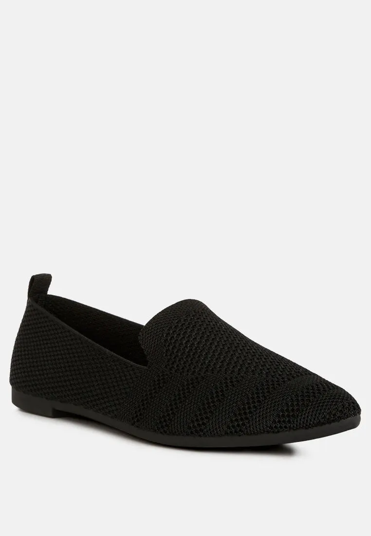 Knit Textile Solid Flats By RUW